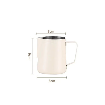 Premium Milk Frothing Pitcher with Accurate Scale for Barista-Level Espresso Drinks