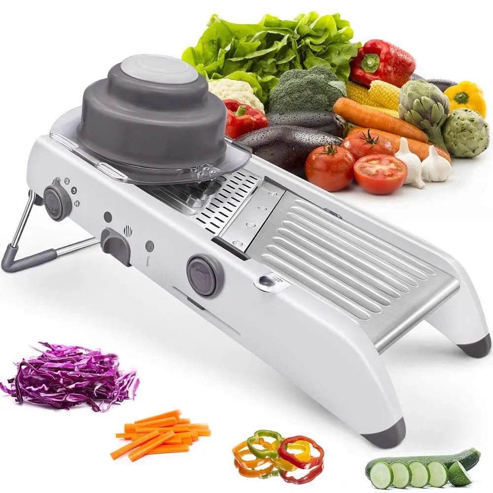 Professional 18-in-1 Adjustable Vegetable Slicer for Effortless Kitchen Prep