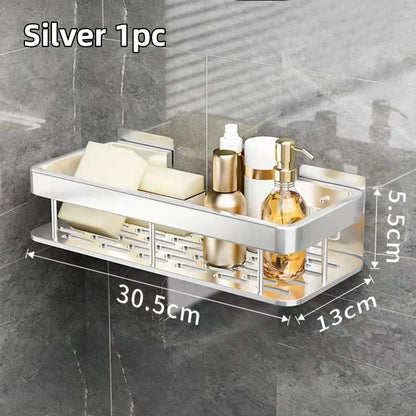 Modern Shower Shelf Organiser with Durable Aluminium Design and Easy Setup