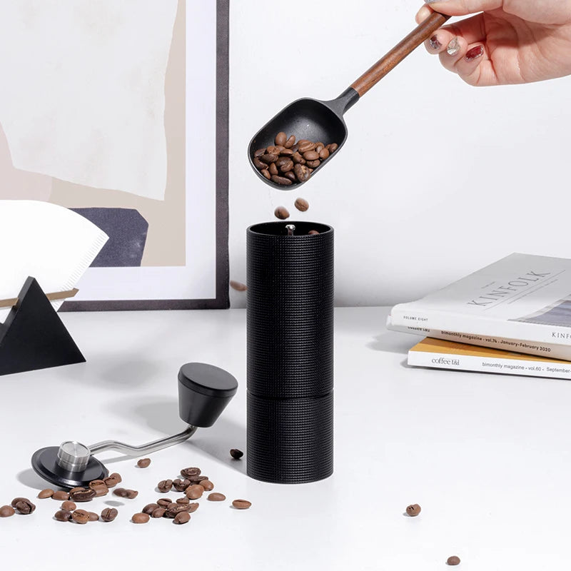 Premium Manual Coffee Grinder with Stable Double Bearing and Superior Grinding