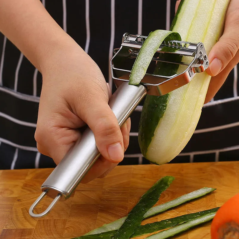 Premium Stainless Steel Double-Head Vegetable and Fruit Peeler