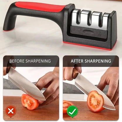 Multi-Stage Knife Sharpener – Handheld, Easy & Effective