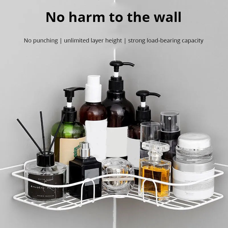 Durable Iron Triangle Storage Rack for Bathroom