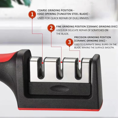 Multi-Stage Knife Sharpener – Handheld, Easy & Effective