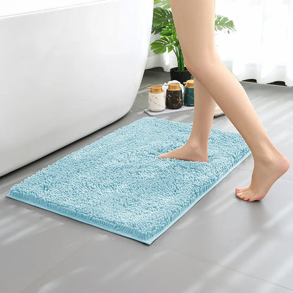 Premium 40x60cm Non-Slip Chenille Bath Mat for Comfort and Absorption in Your Bathroom