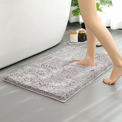 Premium 40x60cm Non-Slip Chenille Bath Mat for Comfort and Absorption in Your Bathroom