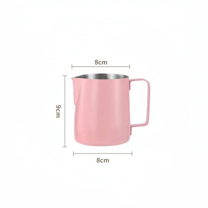 Premium Milk Frothing Pitcher with Accurate Scale for Barista-Level Espresso Drinks