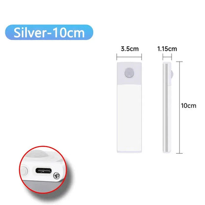 Wireless Motion-Activated LED Cabinet Lamp – USB Type-C Rechargeable Lighting for Home