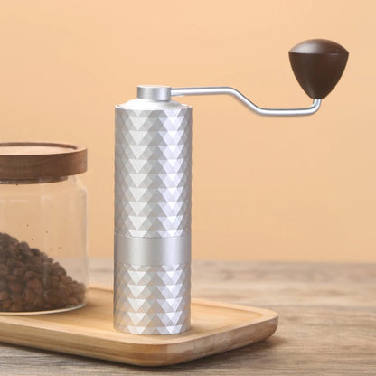 Professional Manual Burr Coffee Grinder with Diamond Coated Stainless Steel