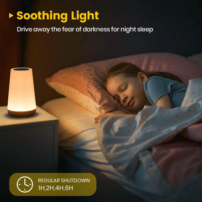 Portable 13-Colour LED Night Lamp – Adjustable Brightness with Touch & Remote Control