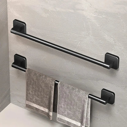 Modern Wall-Mounted Towel Rack with No Drilling Required for Stylish and Practical Storage