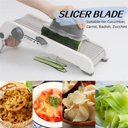 Professional 18-in-1 Adjustable Vegetable Slicer for Effortless Kitchen Prep