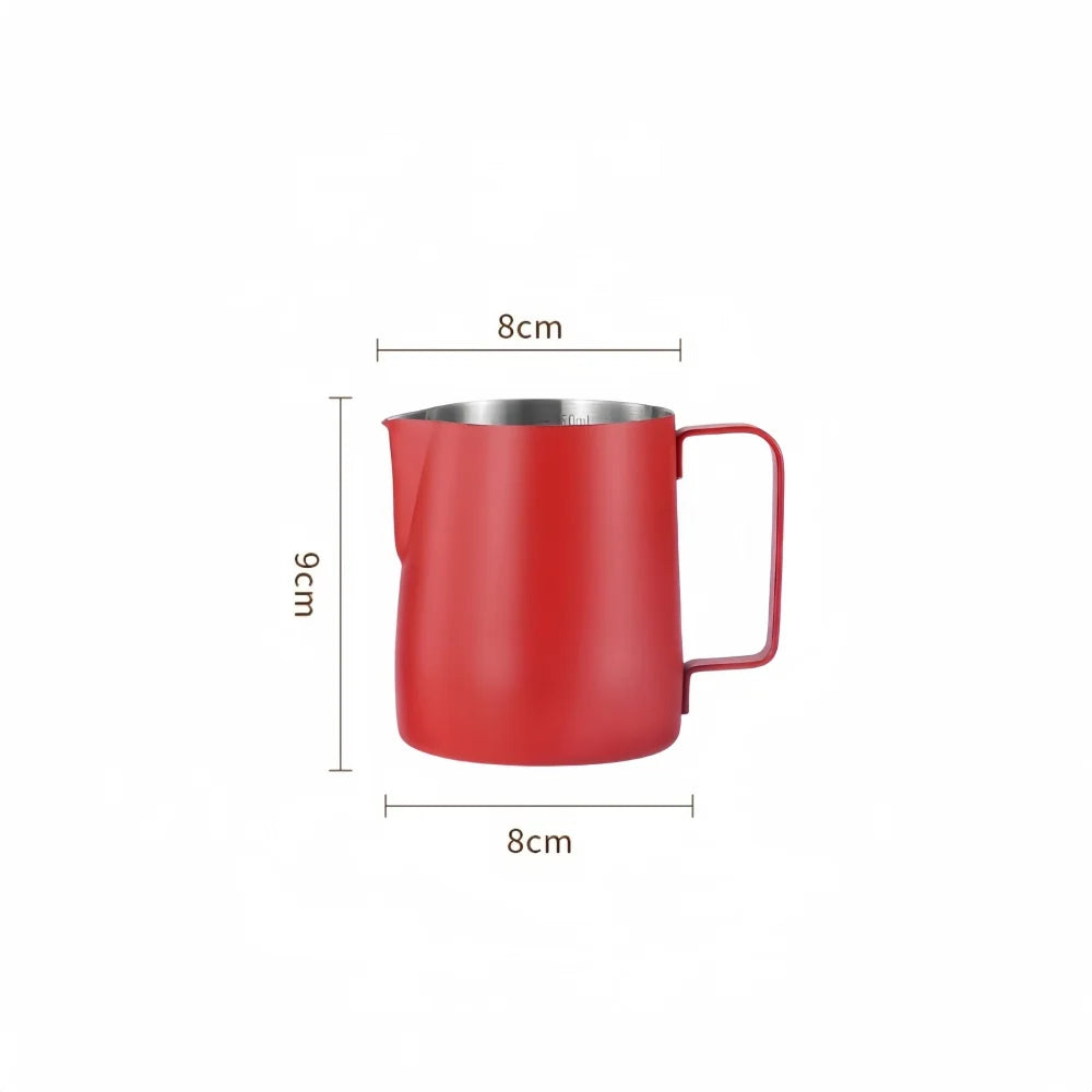 Premium Milk Frothing Pitcher with Accurate Scale for Barista-Level Espresso Drinks