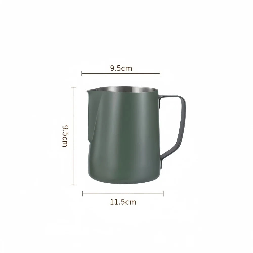 Premium Milk Frothing Pitcher with Accurate Scale for Barista-Level Espresso Drinks