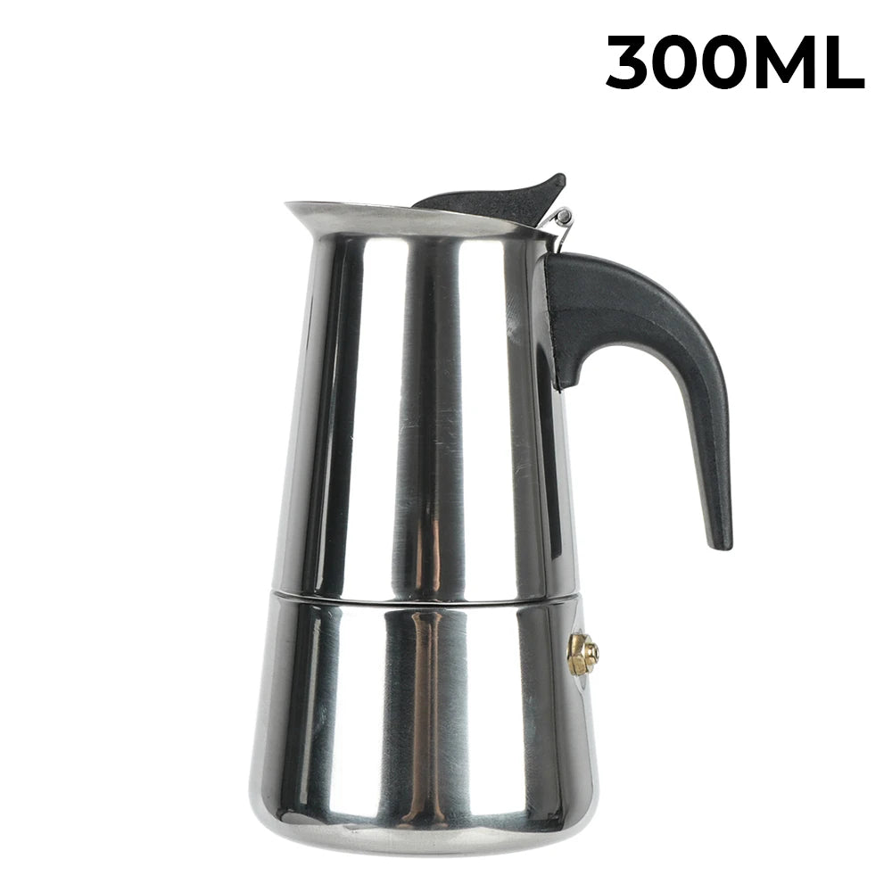 Premium Stainless Steel Moka Coffee Maker