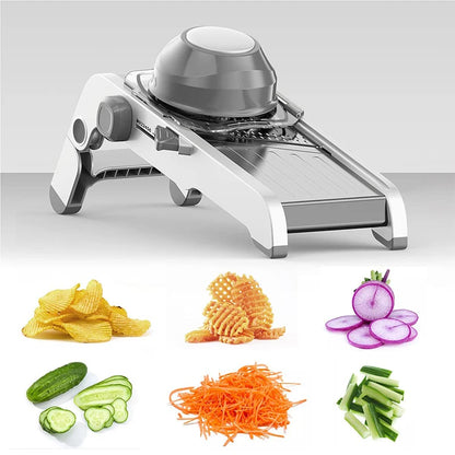 Professional 18-in-1 Adjustable Vegetable Slicer for Effortless Kitchen Prep