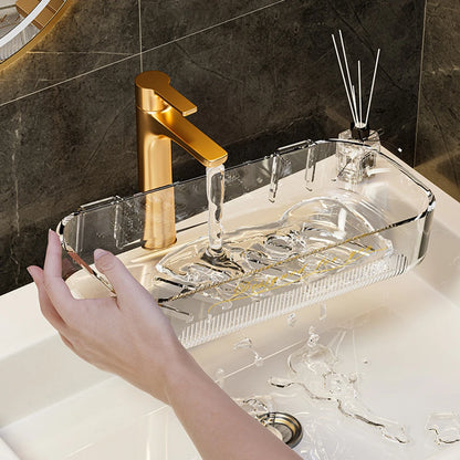 Elegant Acrylic Bathroom Storage Box for Organising Cosmetics and Toiletries