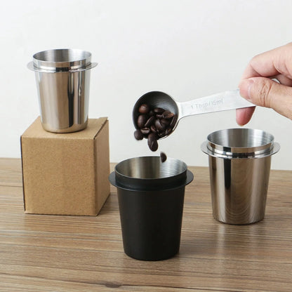 Coffee Dosing Cup for Espresso Machines with Durable Design and Sniffing Feature