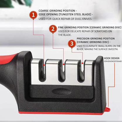 Multi-Stage Knife Sharpener – Handheld, Easy & Effective