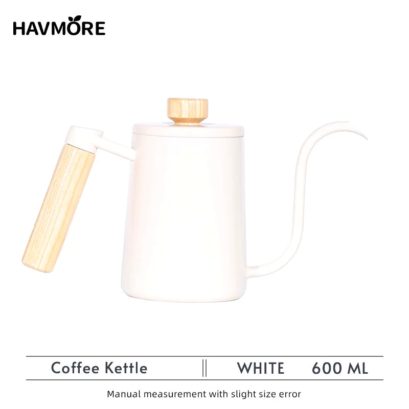 Premium 600ml Stainless Steel Gooseneck Kettle for Barista-Quality Espresso Brewing