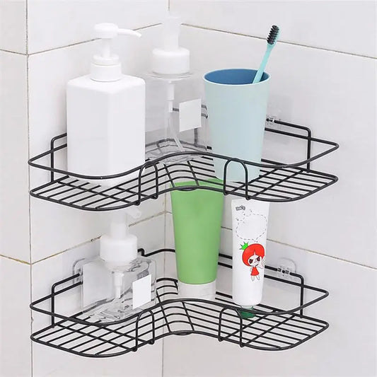 Durable Iron Triangle Storage Rack for Bathroom