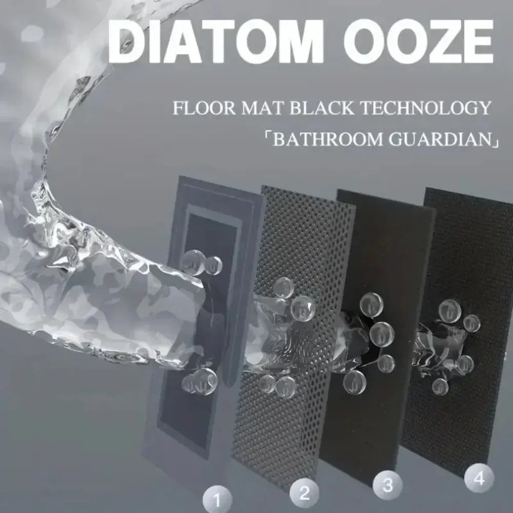 Premium Washable Diatomite Bathroom Mat with Superior Absorption and Non-Slip Features