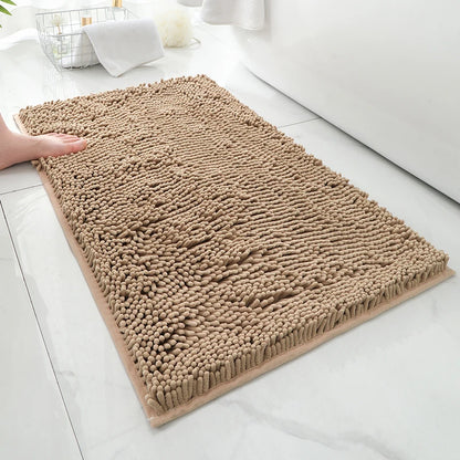 Premium 40x60cm Non-Slip Chenille Bath Mat for Comfort and Absorption in Your Bathroom