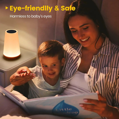 Portable 13-Colour LED Night Lamp – Adjustable Brightness with Touch & Remote Control