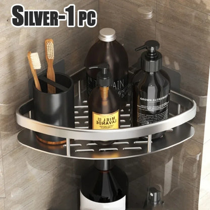 Modern Shower Shelf Organiser with Durable Aluminium Design and Easy Setup