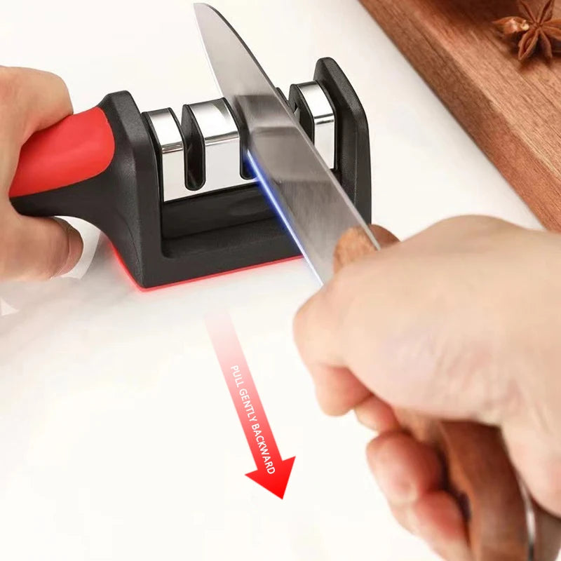 Multi-Stage Knife Sharpener – Handheld, Easy & Effective