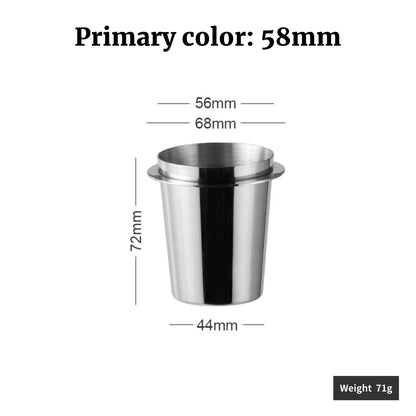 Coffee Dosing Cup for Espresso Machines with Durable Design and Sniffing Feature