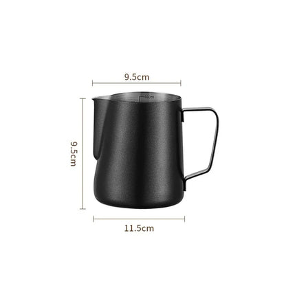 Premium Milk Frothing Pitcher with Accurate Scale for Barista-Level Espresso Drinks