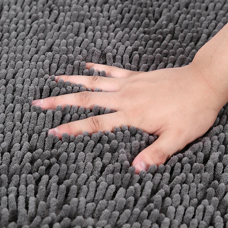 Premium 40x60cm Non-Slip Chenille Bath Mat for Comfort and Absorption in Your Bathroom