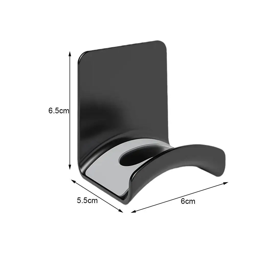 Universal Adhesive Wall-Mounted Headphone Stand for Desk Organisation