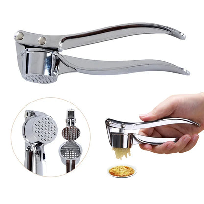 Premium Stainless Steel Garlic Smasher and Manual Press