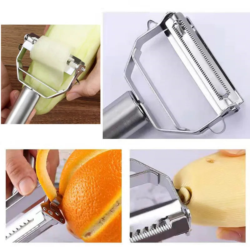 Premium Stainless Steel Double-Head Vegetable and Fruit Peeler