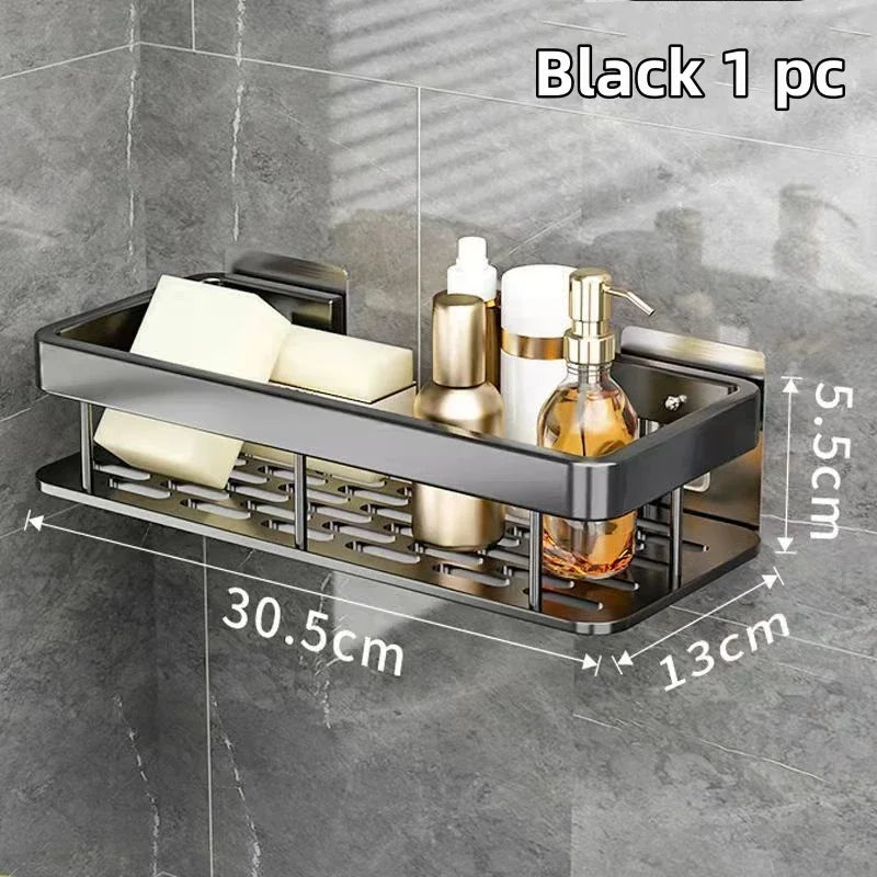 Modern Shower Shelf Organiser with Durable Aluminium Design and Easy Setup