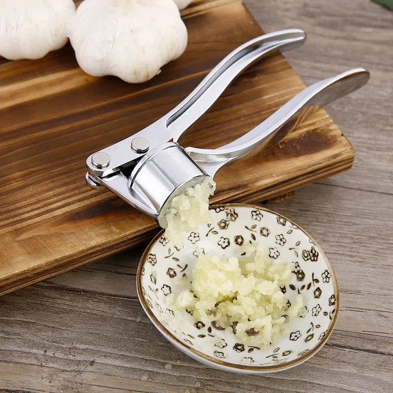 Premium Stainless Steel Garlic Smasher and Manual Press