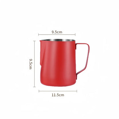 Premium Milk Frothing Pitcher with Accurate Scale for Barista-Level Espresso Drinks