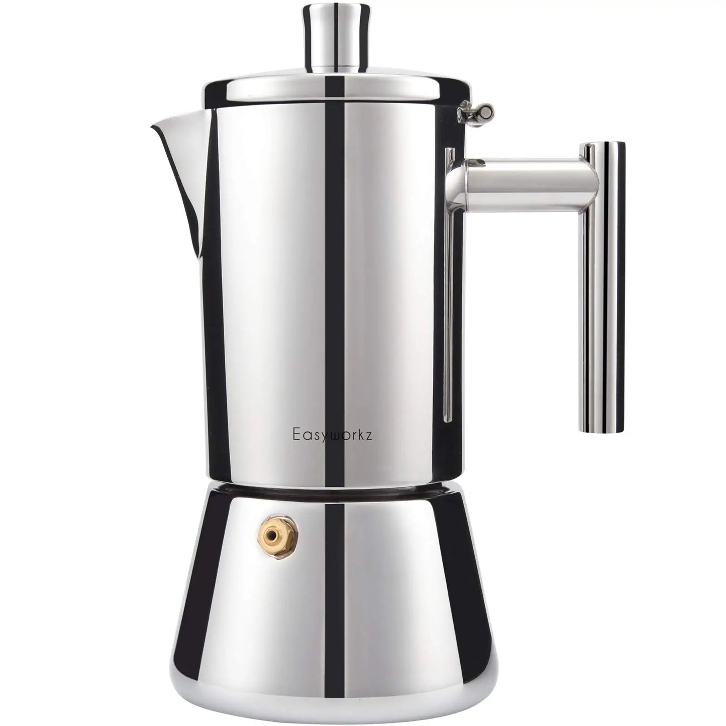 Premium Stovetop Espresso Maker with Stainless Steel Design