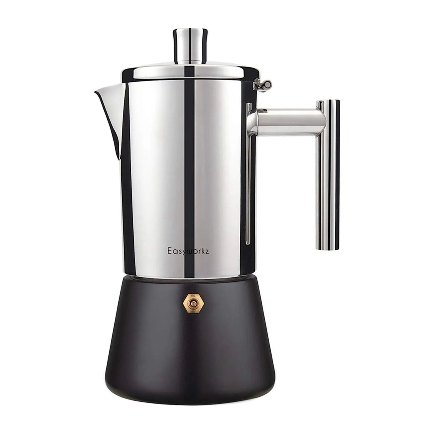 Premium Stovetop Espresso Maker with Stainless Steel Design