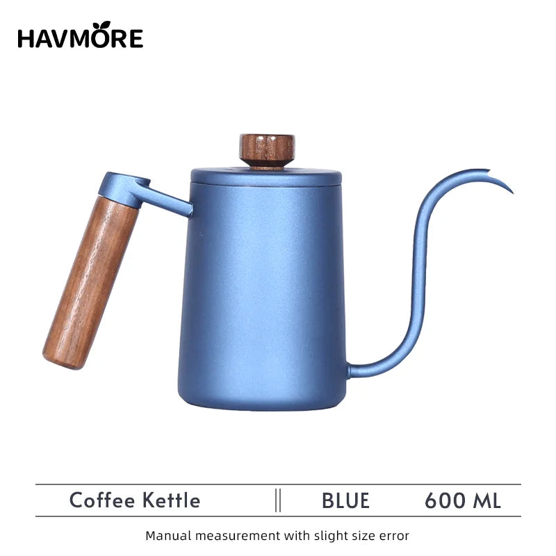 Premium 600ml Stainless Steel Gooseneck Kettle for Barista-Quality Espresso Brewing