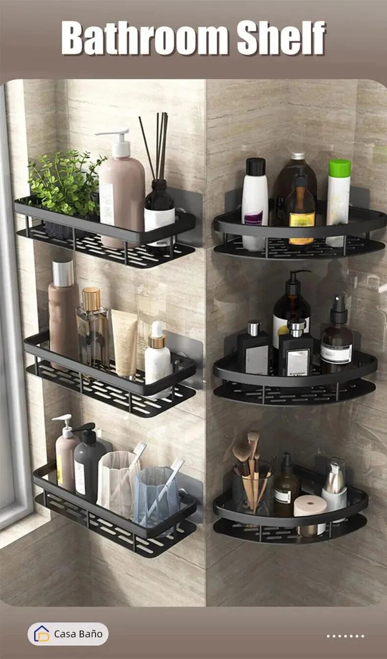 Shower Shelf Organizer – Space-Saving, No Drilling & Easy Installation