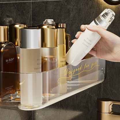 Elegant Acrylic Bathroom Storage Box for Organising Cosmetics and Toiletries