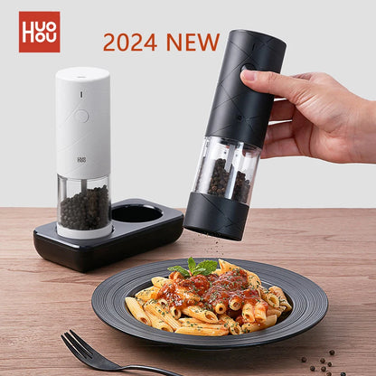 Premium Electric Grinder Set for Salt, Pepper, and Spices with Customisable Grinding Modes