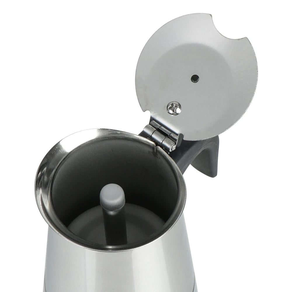 Premium Stainless Steel Moka Coffee Maker