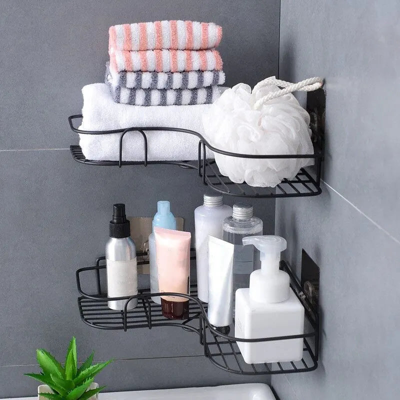 Durable Iron Triangle Storage Rack for Bathroom