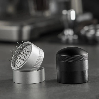 Espresso Distribution and Stirring Tool for Coffee Brewing