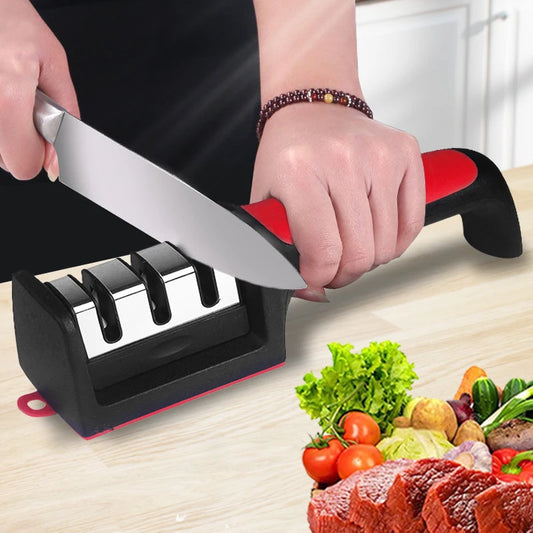 Multi-Stage Knife Sharpener – Handheld, Easy & Effective