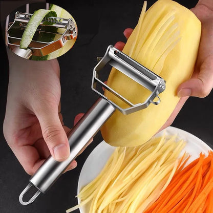 Premium Stainless Steel Double-Head Vegetable and Fruit Peeler